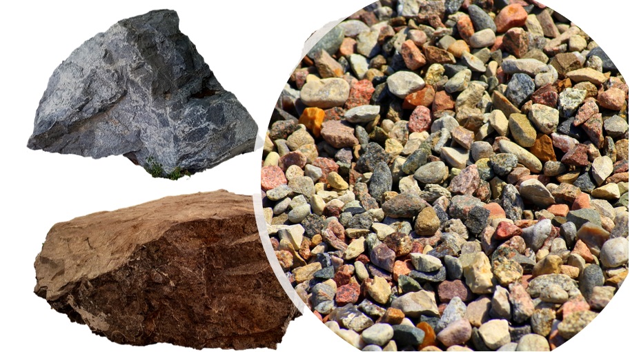 rocce ignee, metamorfiche e sedimentarie
